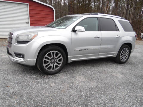 2013 GMC Acadia for sale at Williams Auto & Truck Sales in Cherryville NC