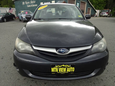 2010 Subaru Impreza for sale at MOUNTAIN VIEW AUTO in Lyndonville VT