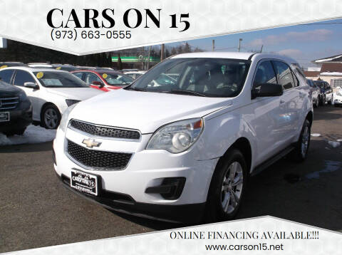 2015 Chevrolet Equinox for sale at Cars On 15 in Lake Hopatcong NJ