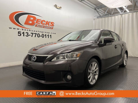 2012 Lexus CT 200h for sale at Becks Auto Group in Mason OH
