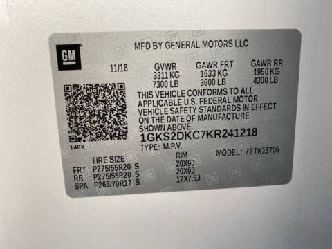 2019 GMC Yukon SLT Standard Edition