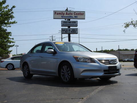 2012 Honda Accord for sale at FAMILY AUTO CENTER in Greenville NC