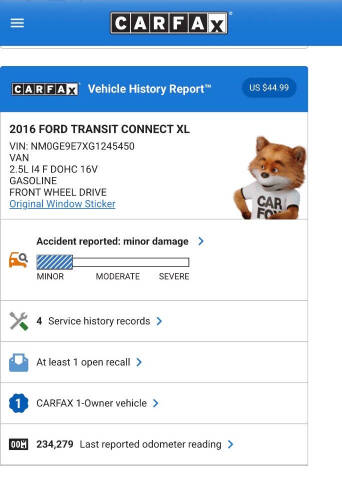 2016 Ford Transit Connect XL