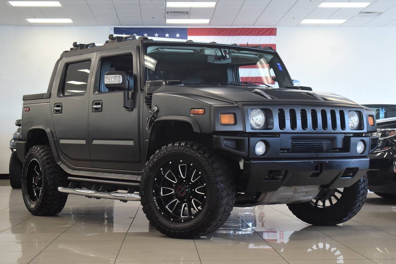 Black 2007 Hummer H2 SUT Base SUV / Crossover Four-Wheel Drive 4-Speed Automatic