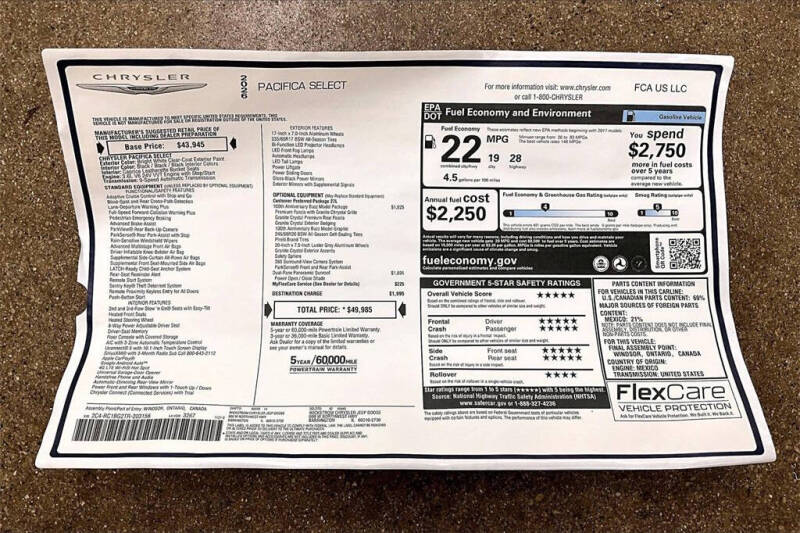 2026 Chrysler Pacifica Select