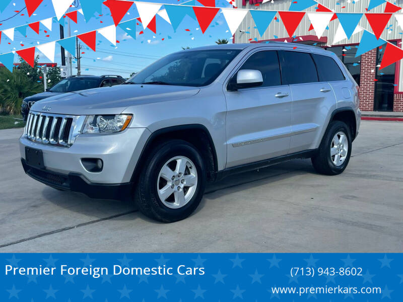 2012 Jeep Grand Cherokee for sale at Premier Foreign Domestic Cars in Houston TX