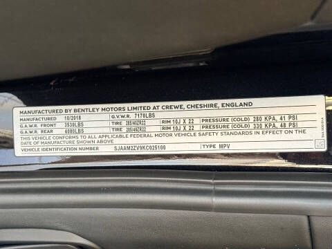 2019 Bentley Bentayga V8