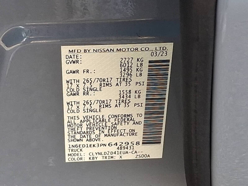 2023 Nissan Frontier
