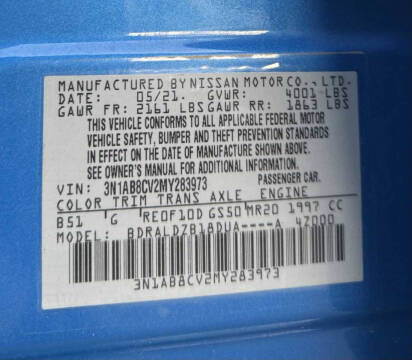 2021 Nissan Sentra SV