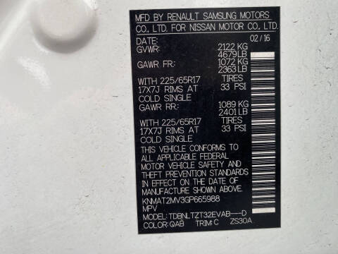 2016 Nissan Rogue SV