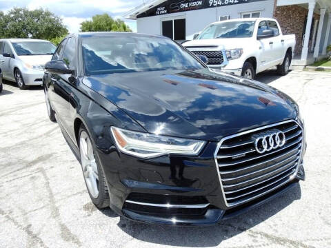2016 Audi A6 for sale at One Vision Auto in Hollywood FL