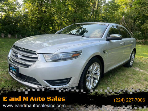 2014 Ford Taurus for sale at E and M Auto Sales in Elgin IL