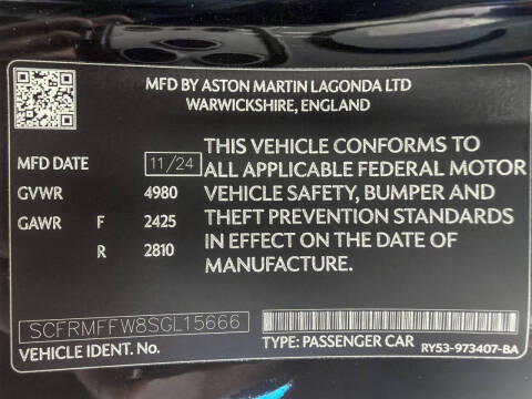 2025 Aston Martin DB12 V8