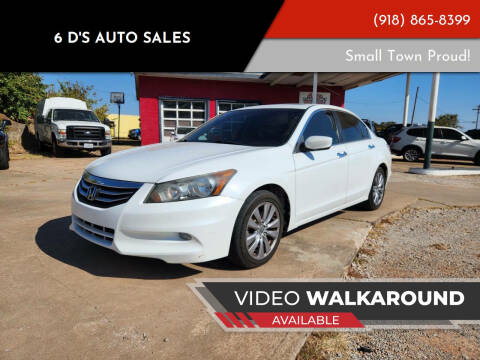 2012 Honda Accord for sale at 6 D's Auto Sales in Mannford OK