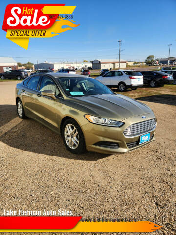 2013 Ford Fusion for sale at Lake Herman Auto Sales in Madison SD