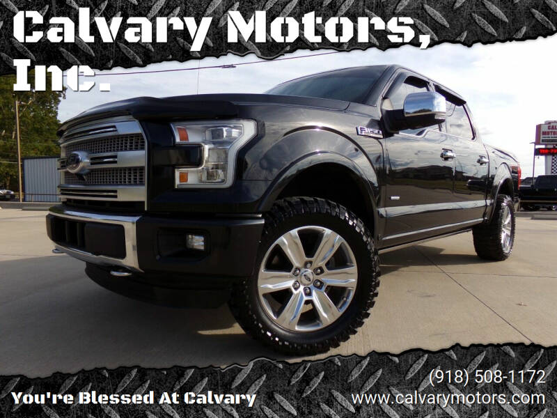 2015 Ford F-150 for sale at Calvary Motors, Inc. in Bixby OK