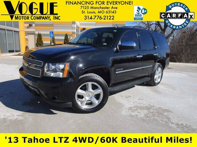 2013 Chevrolet Tahoe for sale at Vogue Motor Company Inc in Saint Louis MO