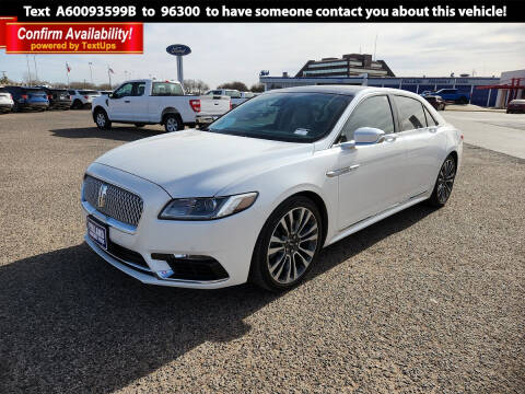 2017 Lincoln Continental for sale at POLLARD PRE-OWNED in Lubbock TX
