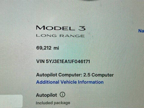2018 Tesla Model 3 Long Range