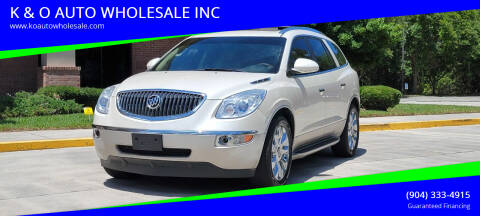 2012 Buick Enclave for sale at K & O AUTO WHOLESALE INC in Jacksonville FL