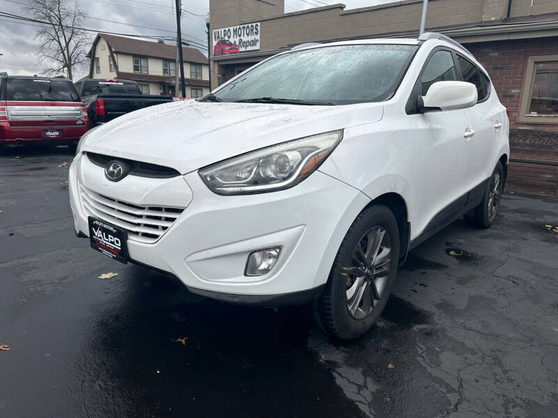 Used 2014 Hyundai Tucson SE with VIN KM8JUCAG6EU875276 for sale in Valparaiso, IN