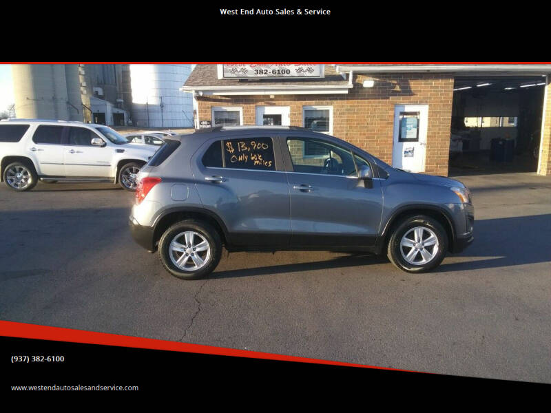 2015 Chevrolet Trax for sale at West End Auto Sales & Service in Wilmington OH