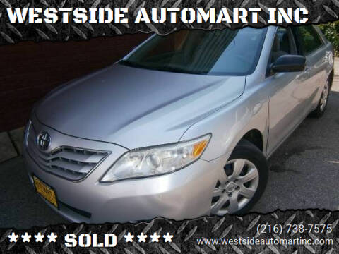 2010 Toyota Camry for sale at WESTSIDE AUTOMART INC in Cleveland OH