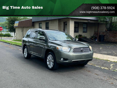 2008 Toyota Highlander Hybrid for sale at Big Time Auto Sales in Vauxhall NJ