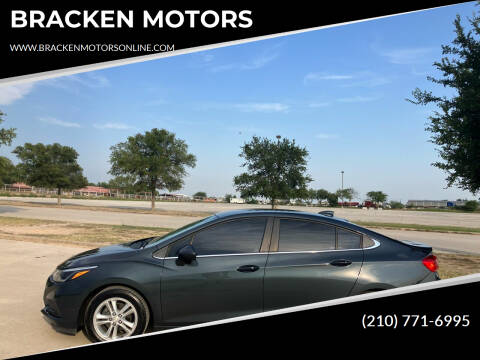 2017 Chevrolet Cruze for sale at BRACKEN MOTORS in San Antonio TX