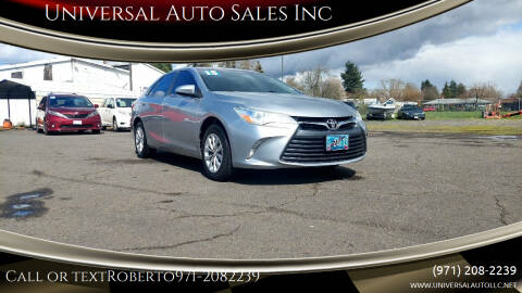 2015 Toyota Camry for sale at Universal Auto Sales Inc in Salem OR