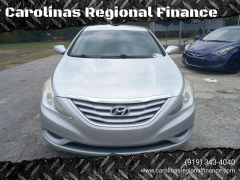 2012 Hyundai Sonata for sale at Carolinas Regional Finance in Henderson NC