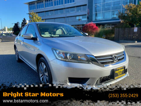 2013 Honda Accord for sale at Bright Star Motors in Tacoma WA