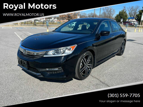 2017 Honda Accord for sale at Royal Motors in Hyattsville MD