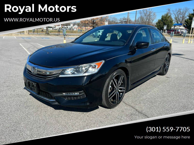 2017 Honda Accord for sale at Royal Motors in Hyattsville MD