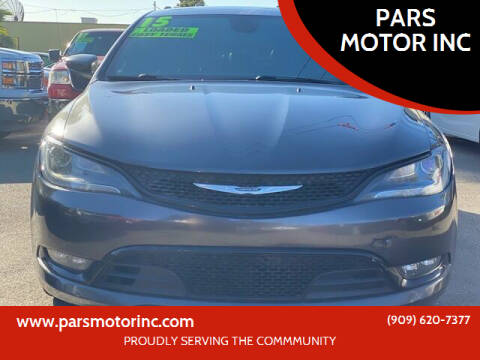 2015 Chrysler 200 for sale at PARS MOTOR INC in Pomona CA