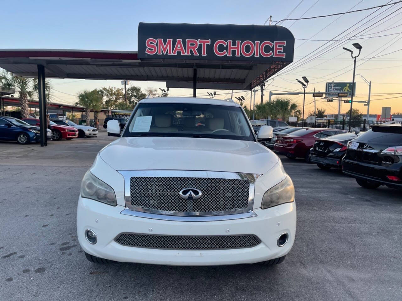 2014 INFINITI QX80 for sale at SMART CHOICE AUTO in Pasadena, TX