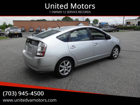 2009 Toyota Prius for sale at United Motors in Fredericksburg VA