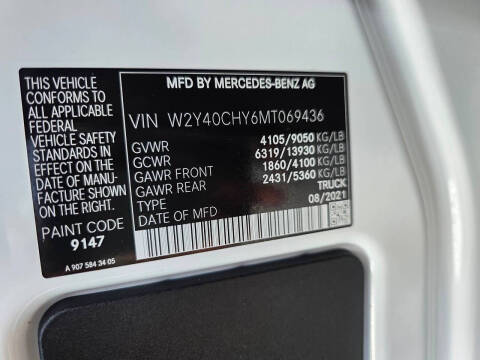 2021 Freightliner Sprinter