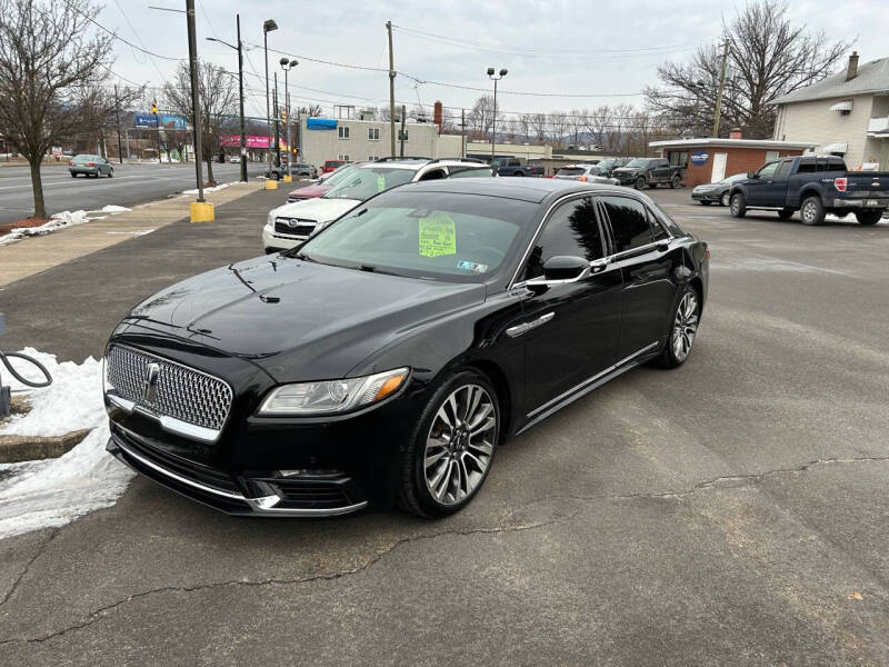 2017 Lincoln Continental for sale at DelBalso Preowned in Kingston PA