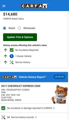 2017 Chevrolet Express 2500