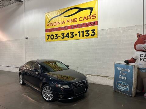 2012 Audi A4 for sale at Virginia Fine Cars in Chantilly VA