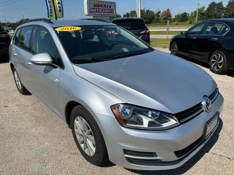 2016 Volkswagen Golf SportWagen for sale at Swan Auto in Roscoe IL