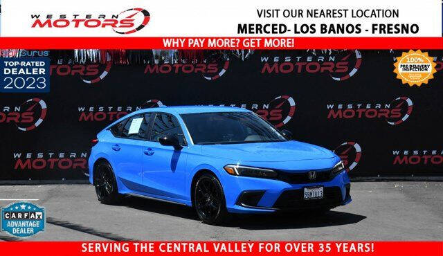 2022 Honda Civic for sale at Western Motors Los Banos in Los Banos CA