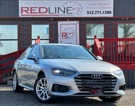2020 Audi A4 for sale at REDLINE AUTO SALES LLC in Cedar Creek TX