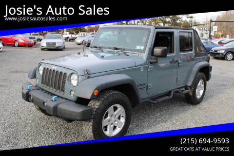 2015 Jeep Wrangler Unlimited for sale at Josie's Auto Sales in Gilbertsville PA