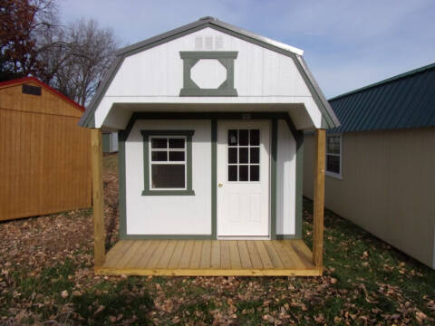  10 x 20 lofted barn w/ playhouse pkg for sale at Extra Sharp Autos in Montello WI