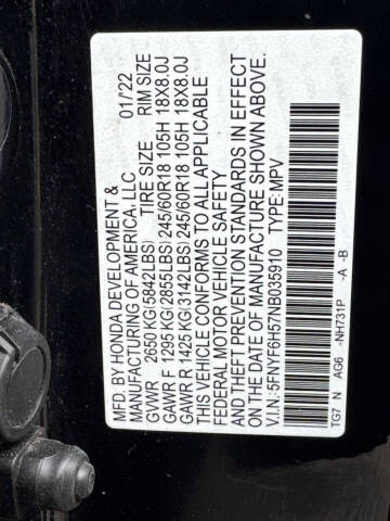 2022 Honda Pilot EX-L