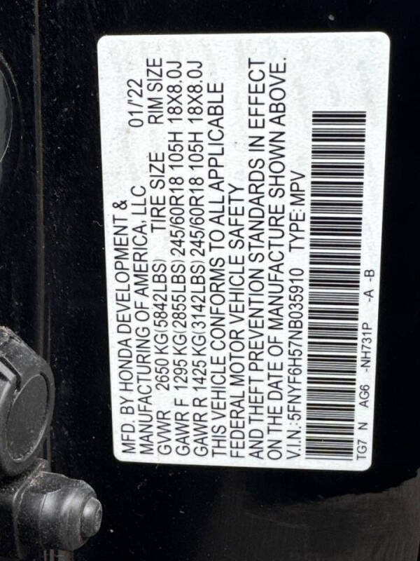 2022 Honda Pilot EX-L