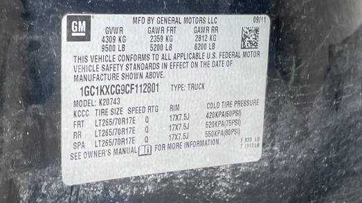 2012 Chevrolet Silverado 2500HD LT