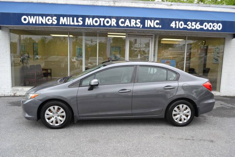2012 Honda Civic for sale at Owings Mills Motor Cars in Owings Mills MD